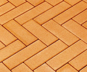 Тротуарная плитка 342 механический завод Паркет 240x80x60мм Оранжевый