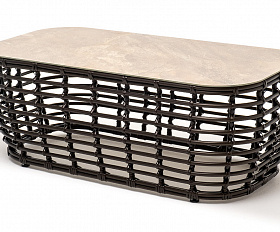 Ницца журнальный столик из искусственного ротанга, цвет бронзовый