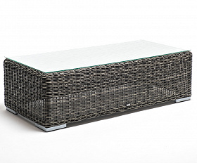 Боно журнальный столик из искусственного ротанга, цвет графит