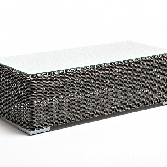 Боно журнальный столик из искусственного ротанга, цвет графит фото 3