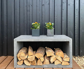 Дровница бетонная Concretika 90 см