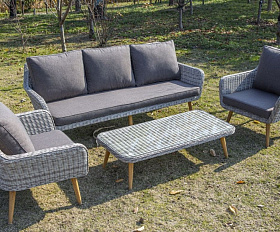 Кресло Прованс 4SIS из искусственного ротанга, цвет бежевый