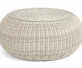 Барселона журнальный столик из искусственного ротанга, цвет бежевый