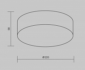 Потолочный светильник Zon IP Maytoni O431CL-L30B4K цвет Черный