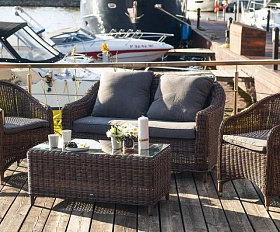 Лаунж-зона Кон Панна С 4SIS из искусственного ротанга, цвет коричневый