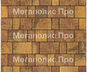Тротуарная плитка Выбор Старый город Листопад А.1.Фсм.4 40 мм. Осень Гранит