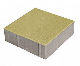 Тротуарная плитка 342 Механический завод Квадрат 200х200х80 мм, Оливковый