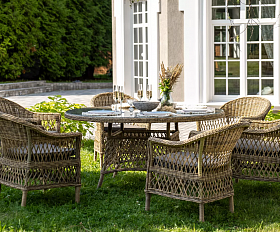 Обеденная Эспрессо–150 S 4SIS группа плетеная, цвет соломенный