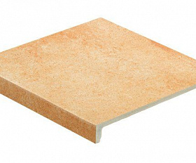 Клинкерная ступень прямоугольная Stroeher Keraplatte Roccia X 927 rosenglut, 294х340х35х11 мм