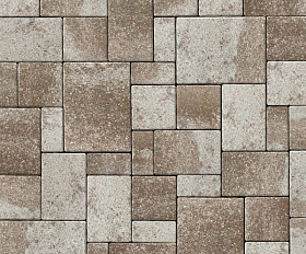 Тротуарная плитка Нобетек Новый город квартет 4НГК6Ф Колормикс №23 Сафари