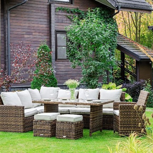 Комплект мебели Zorro Plus Royal Family из искусственного ротанга, цвет коричневый фото 3