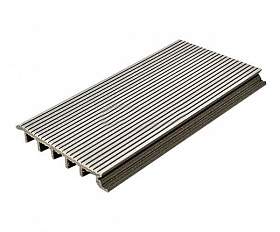 Террасная доска MasterDeck Slim 3000*145мм*23мм широкий вельвет, цвет Орегон Серый