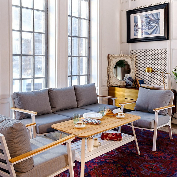 Диванная группа из алюминия CONCORDE L белая Joygarden фото 9