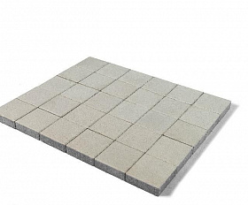 Тротуарная плитка Braer Лувр Квадрат 200х200х60 мм Белый