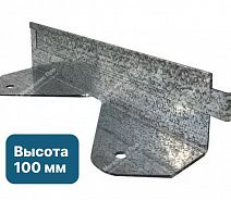 Металлический бордюр из оцинкованной стали (толщина стали 1,5 мм x2) h100, L1200, b70