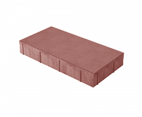 Тротуарная плитка Нобетек Прямоугольник 4П6ф 400x200x60 Красная
