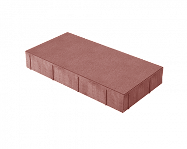 Тротуарная плитка Нобетек Прямоугольник 4П6ф 400x200x60 Красная