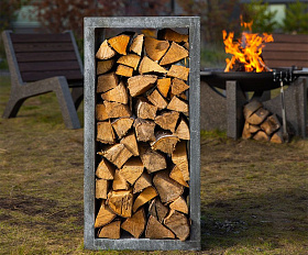 Дровница бетонная Concretika 90 см