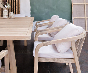 Обеденная группа из акации RIMINI L Joygarden