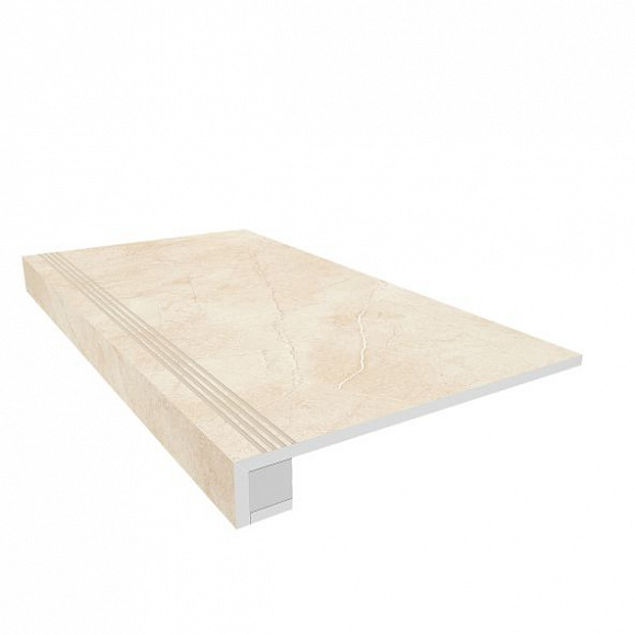 Комплект Керамогранитная ступень Estima MA02 33x120 см с бортиком + Подступенок 14,5х120 см фото 1