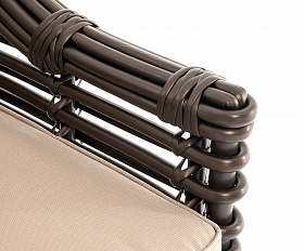 Блисс кресло из искусственного ротанга, цвет бронзовый