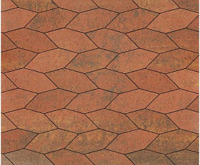 Тротуарная плитка Выбор Скошенный шестиугольник Б.1.ШГ.6 60 мм Листопад Арабская ночь