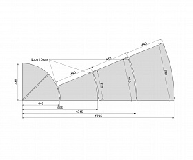 Плитка White Hills Радиальная R1900-14