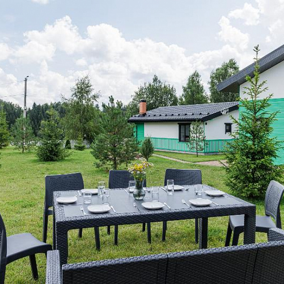 Обеденный комплект July XXL Royal Family из пластика, цвет графит фото 6