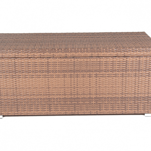 Порту сундук водонепроницаемый из искусственного ротанга, цвет коричневый фото 6