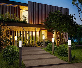 Уличный светильник Elektrostandard IP54 1537 TECHNO LED серый