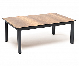 Канны журнальный столик из HPL 90х60, H40, каркас темно-серый (RAL 7024), цвет столешницы дуб