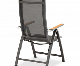 Комплект обеденной мебели Nora-Andy 10R Brafritid антрацит/серый, алюминий/тик