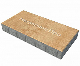 Тротуарная плитка Выбор Прямоугольник Б.5.П.10 600х300х100 мм Листопад Сахара