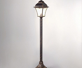 Уличный светильник Elektrostandard Apus F IP44 GL 1009F черное золото