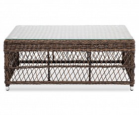 Гранд Латте стол журнальный из искусственного ротанга, цвет коричневый