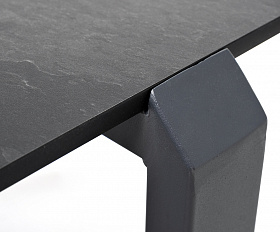 Варадеро журнальный стол из HPL 110х60 H43, каркас алюминий темно-серый (RAL 7024), цвет столешницы серый гранит