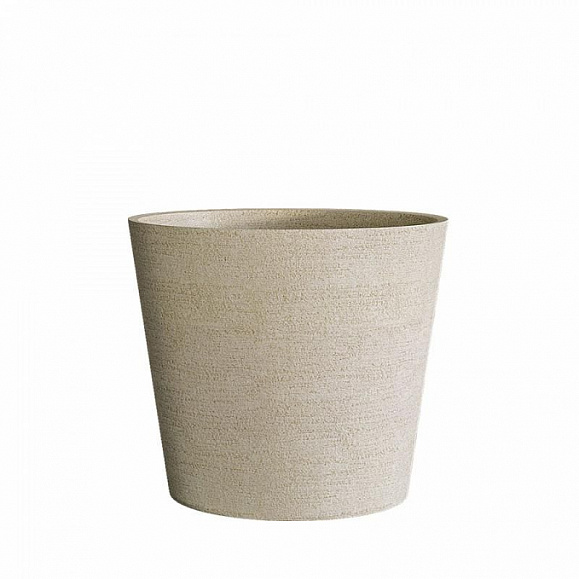 Кашпо Concretika Кратер D30 H24 Эрозия желтый фото 1