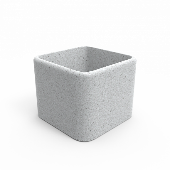 Кашпо Berkano Cubo 60 White Granite фото 1