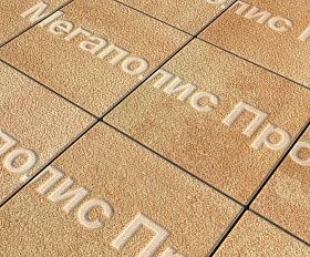 Тротуарные плиты Выбор Квадрат Б.1.К.6 300х300х60 мм Листопад Гранит Сахара