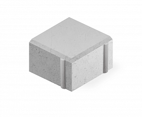 Тротуарная плитка Нобетек Квадрат 4К6ф 100x100x60 Светло-серая