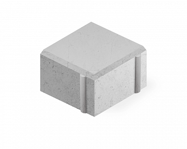Тротуарная плитка Нобетек Квадрат 4К6ф 100x100x60 Светло-серая