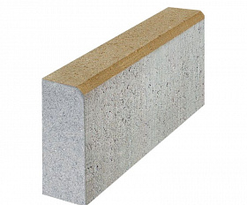 Бордюр тротуарный 342 механический завод 500х200х80 мм, бежевый, верхний прокрас