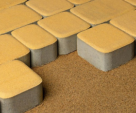 Тротуарная плитка 342 механический завод Классика 60 мм Желтый