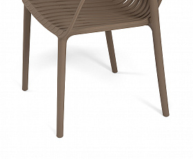 Мохито стул пластиковый, цвет бежево-коричневый