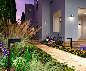 Настенный светильник (бра) Share Maytoni O443WL-L12GF3K цвет Графит