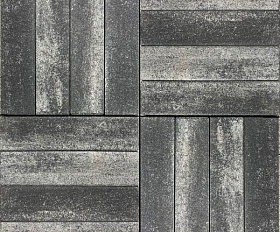 Тротуарная плитка Braer Ригель 320x80x60 мм Colormix Ночь