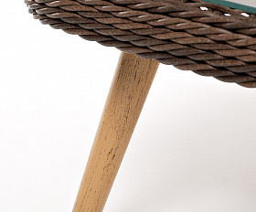 Прованс столик журнальный из ротанга, цвет коричневый