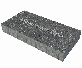 Тротуарная плита Фабрика Готика 600x300x80 мм Ильменит FINERRO