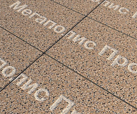 Тротуарная плитка Выбор Прямоугольник Б.5.П.8 600х300х80 мм Стоунмикс Кремовый с черным