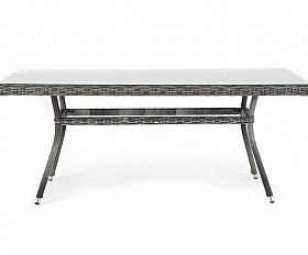 Плетеный стол Латте 4SIS из искусственного ротанга, цвет графит